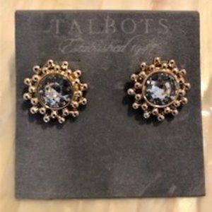 Gold and Crystal Earrings-NWT